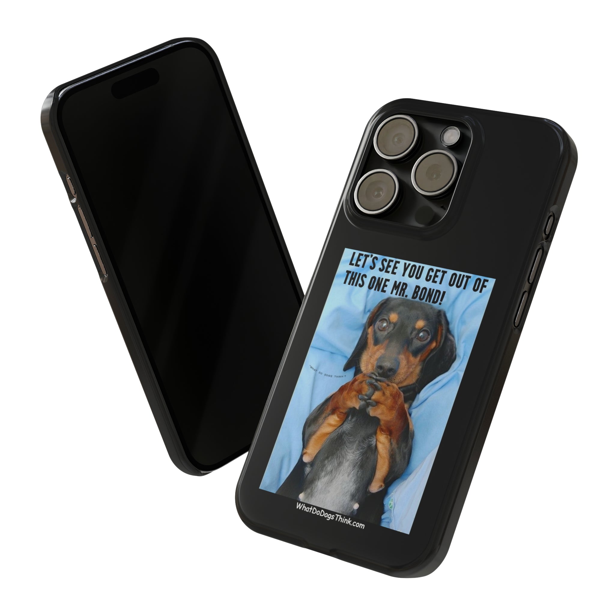 Mr. Bond  Black Slim Phone Cases