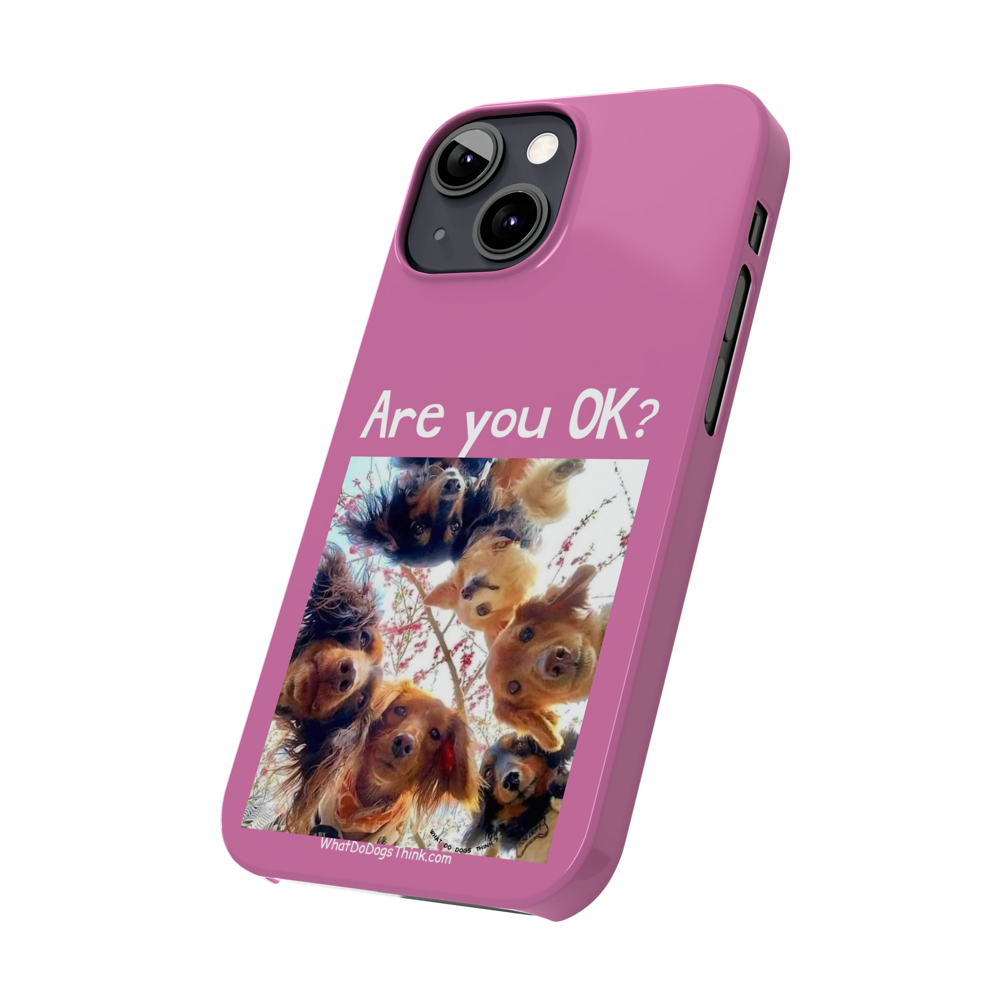 Are you OK?     Pink Slim Phone Cases