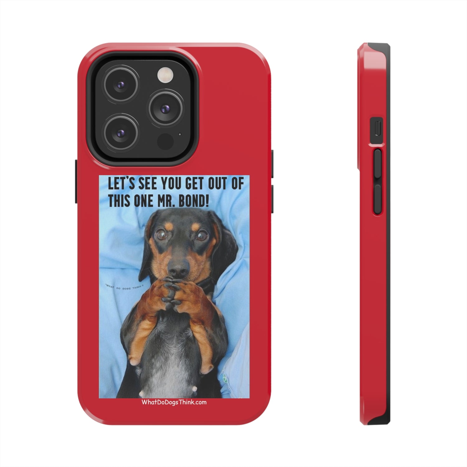 Mr Bond    Red Tough Phone Cases