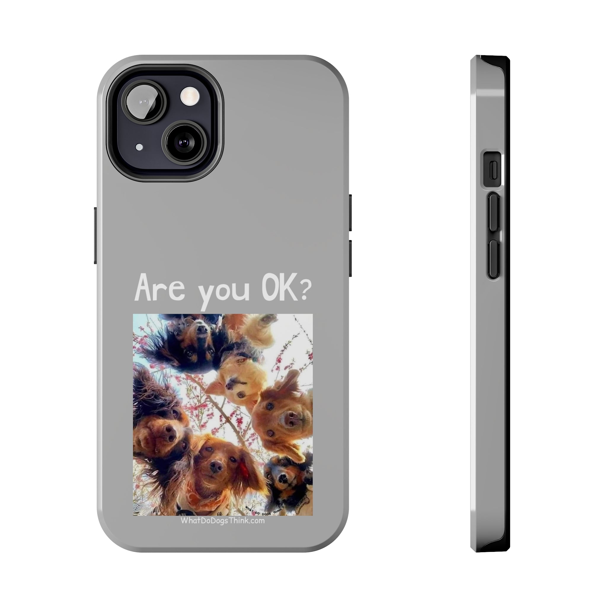 Are you OK?   Grey Tough Phone Cases