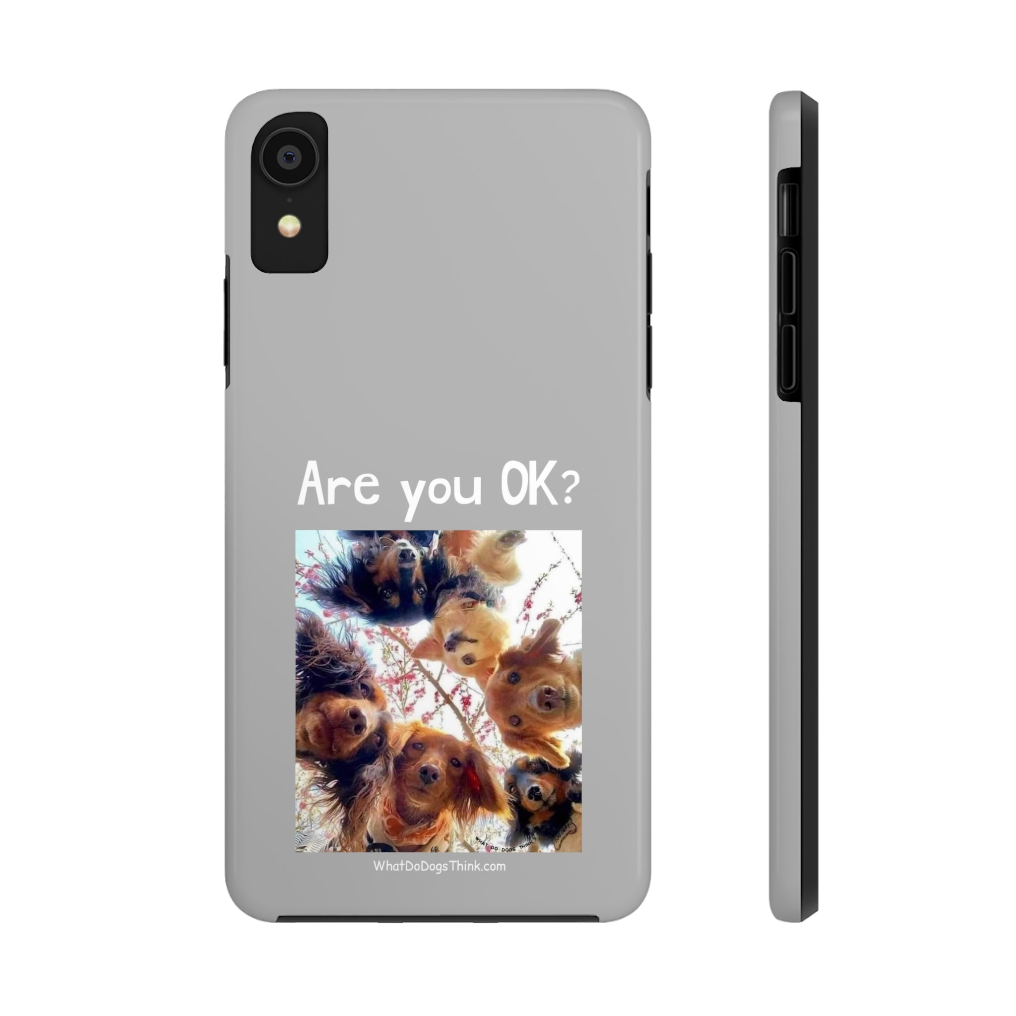 Are you OK?   Grey Tough Phone Cases