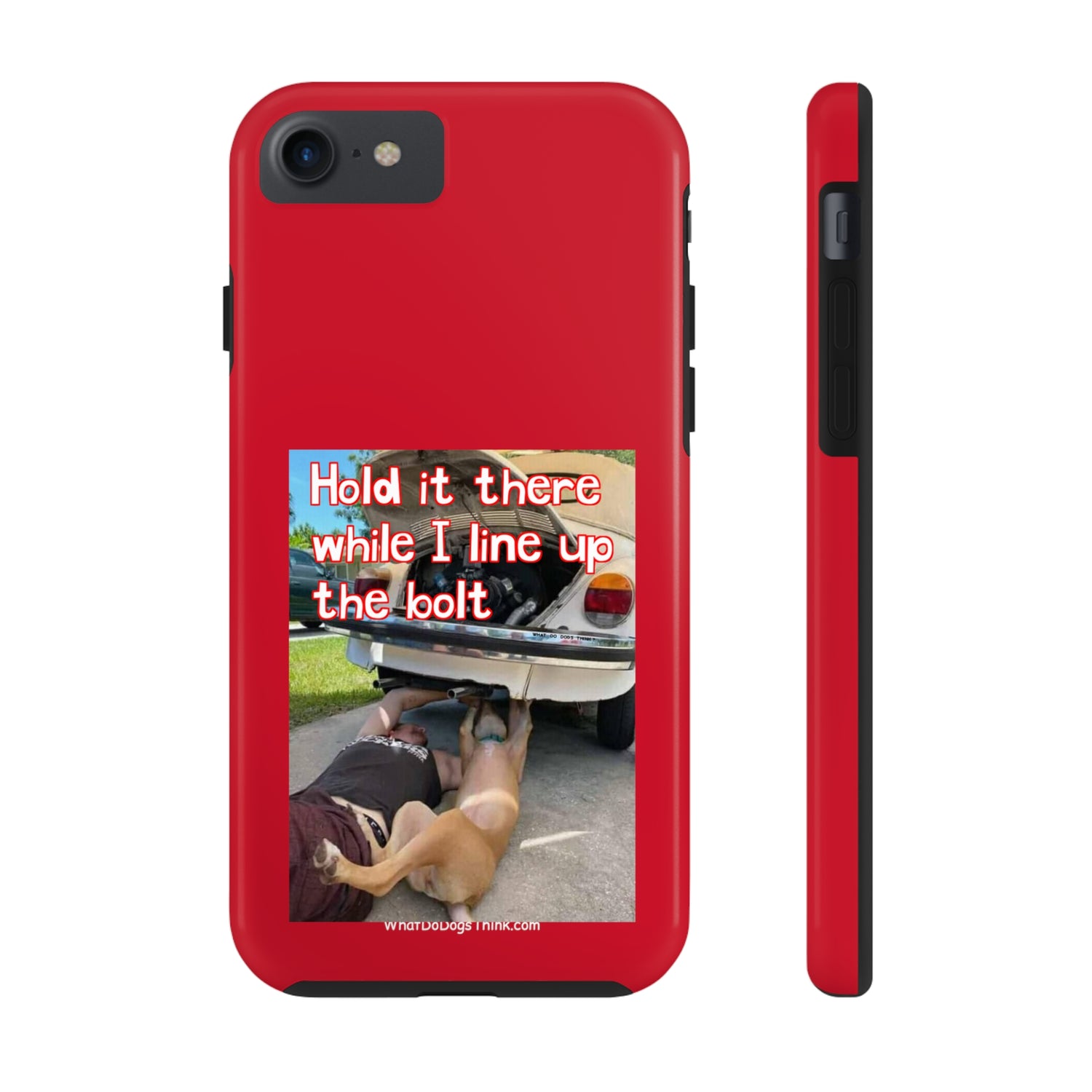 Hold it   Red Tough Phone Cases