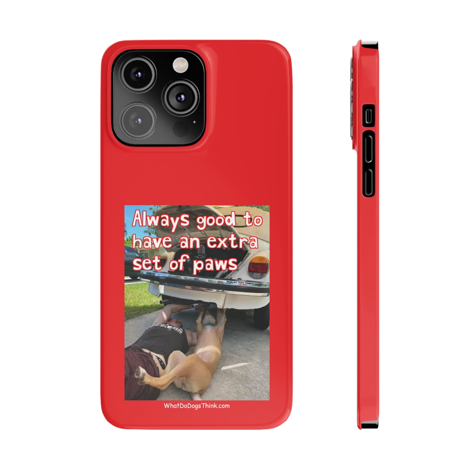 Extra Paws      Red Slim Phone Case