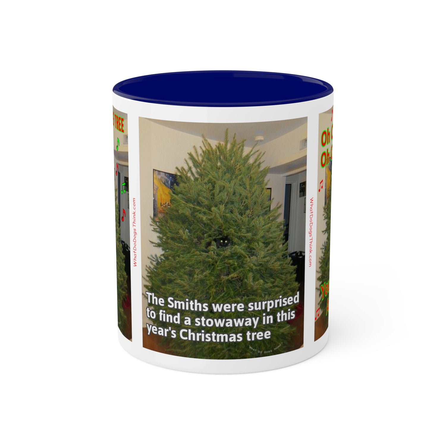 Christmas Tree Cat Mug  11oz