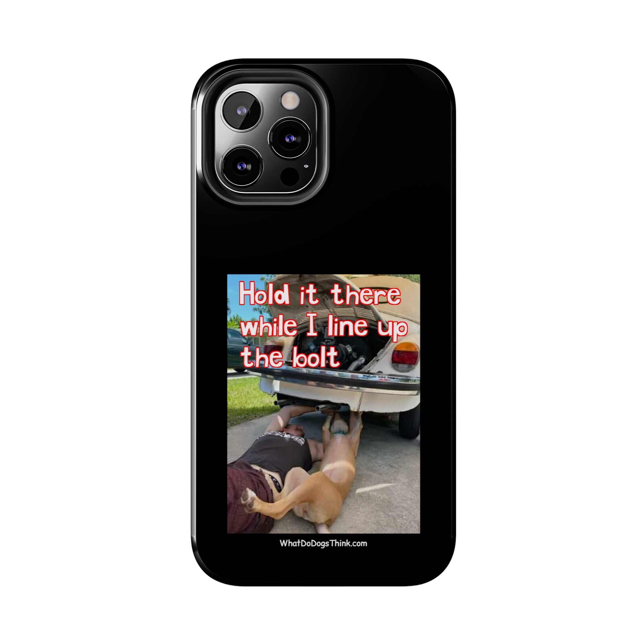 Hold it   Black Tough Phone Cases