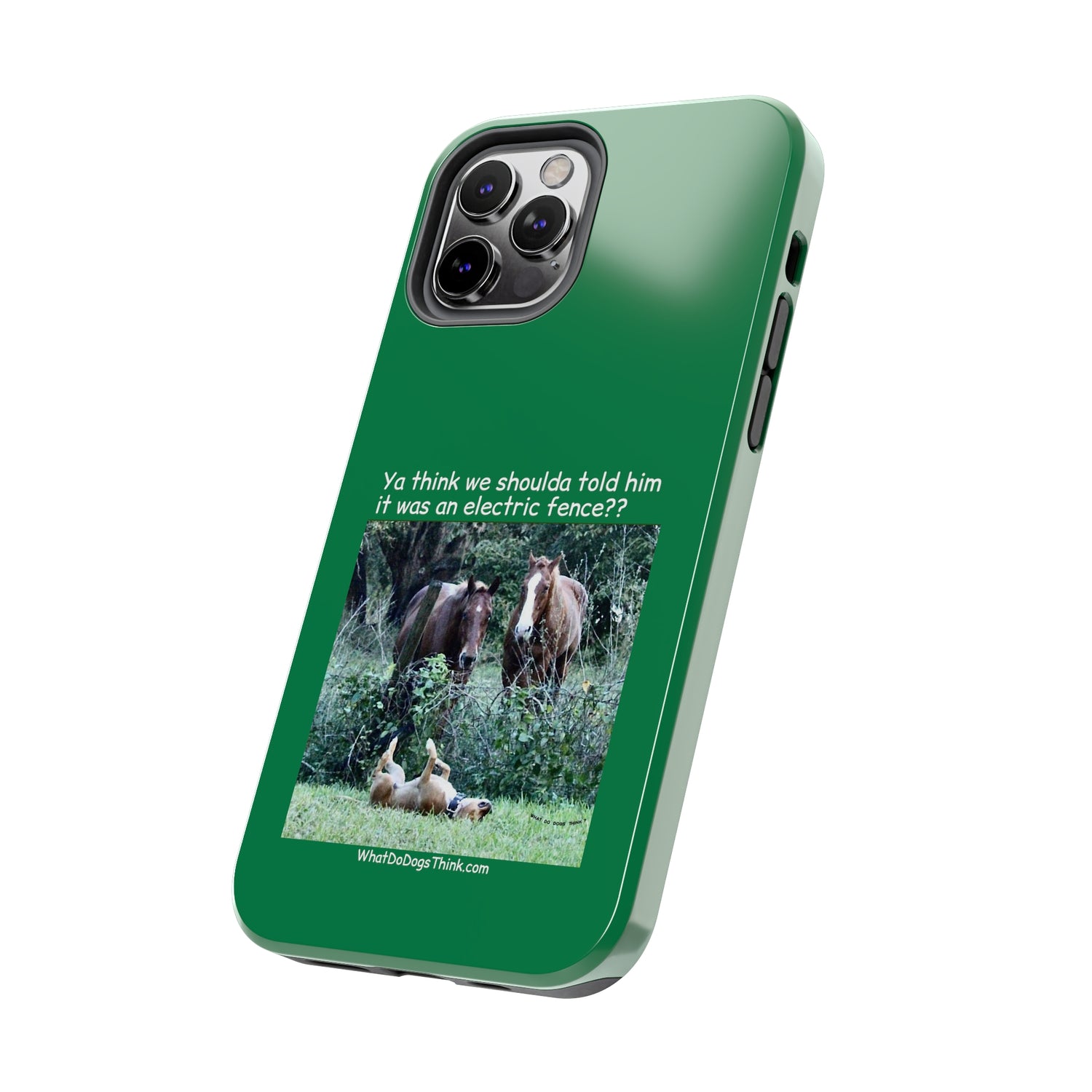 Electric Fence   Green Tough Phone Cases