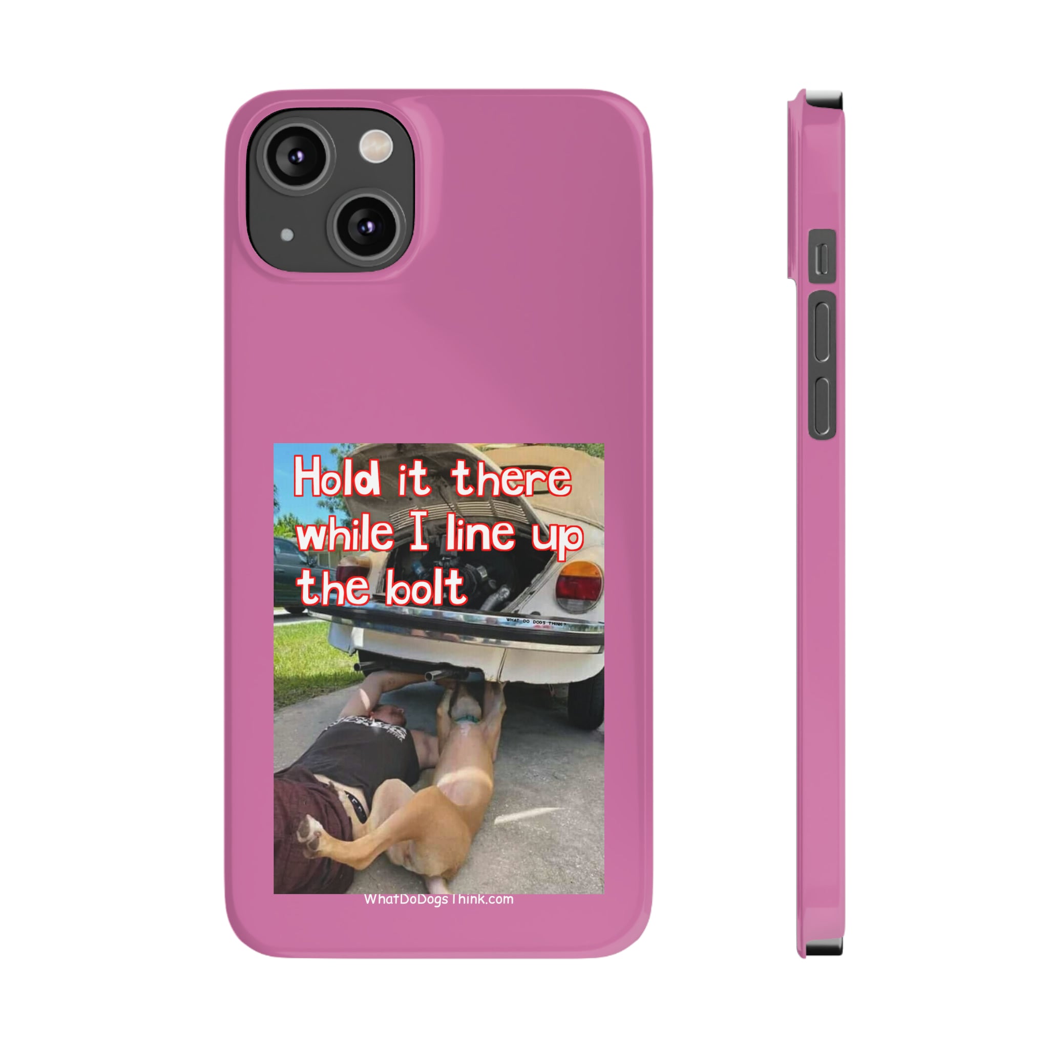 Hold It    Pink Slim Phone Cases