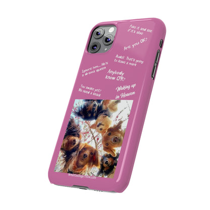 Are You OK?  Compilation    Pink Slim Phone Cases