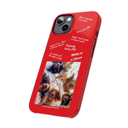 Are You OK?  Compilation    Red Slim Phone Cases