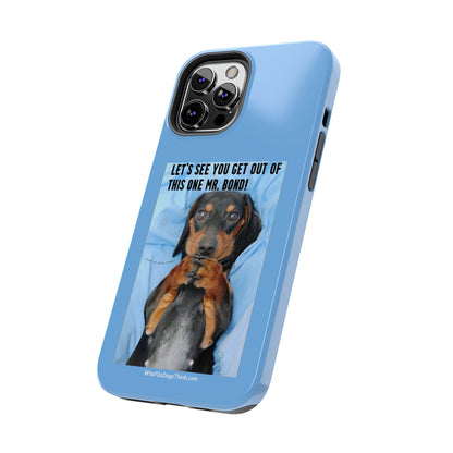 Mr Bond    Blue Tough Phone Cases