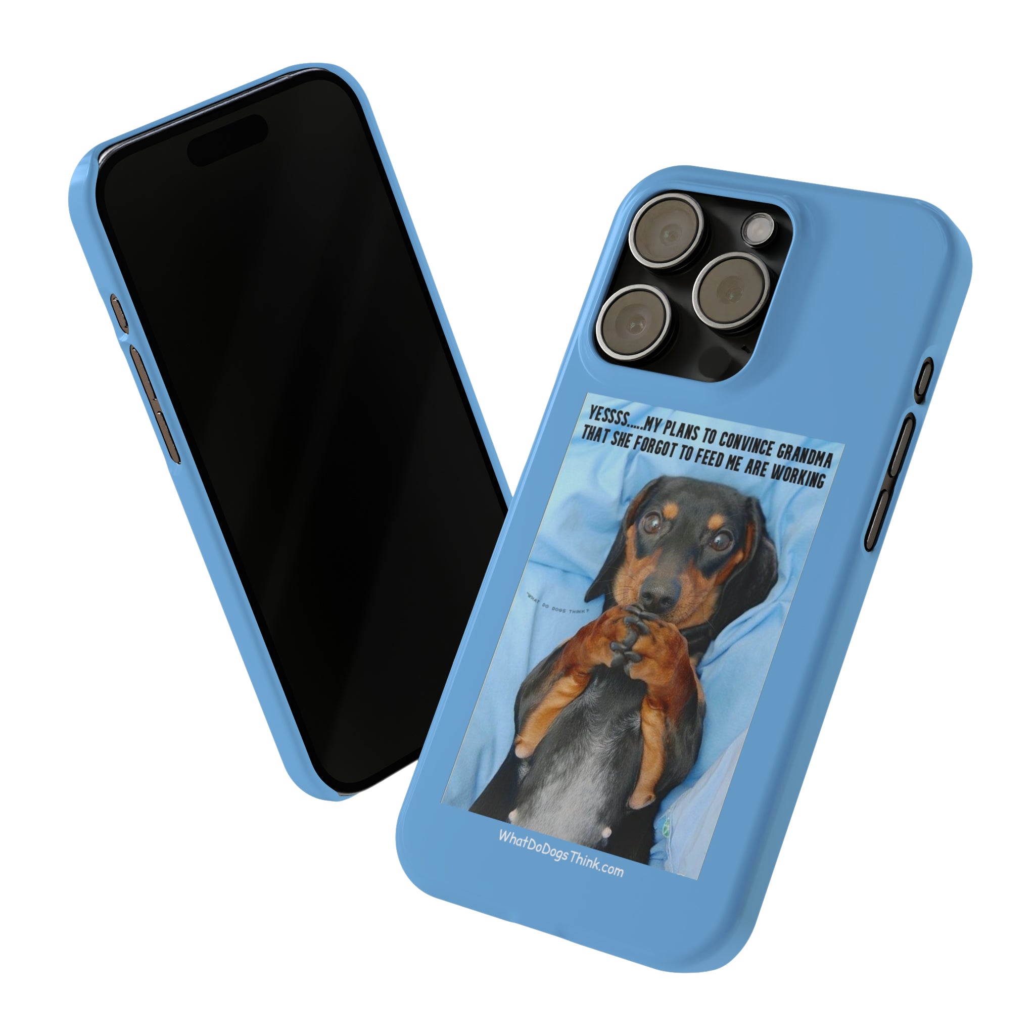 Grandma    Blue Slim Phone Cases