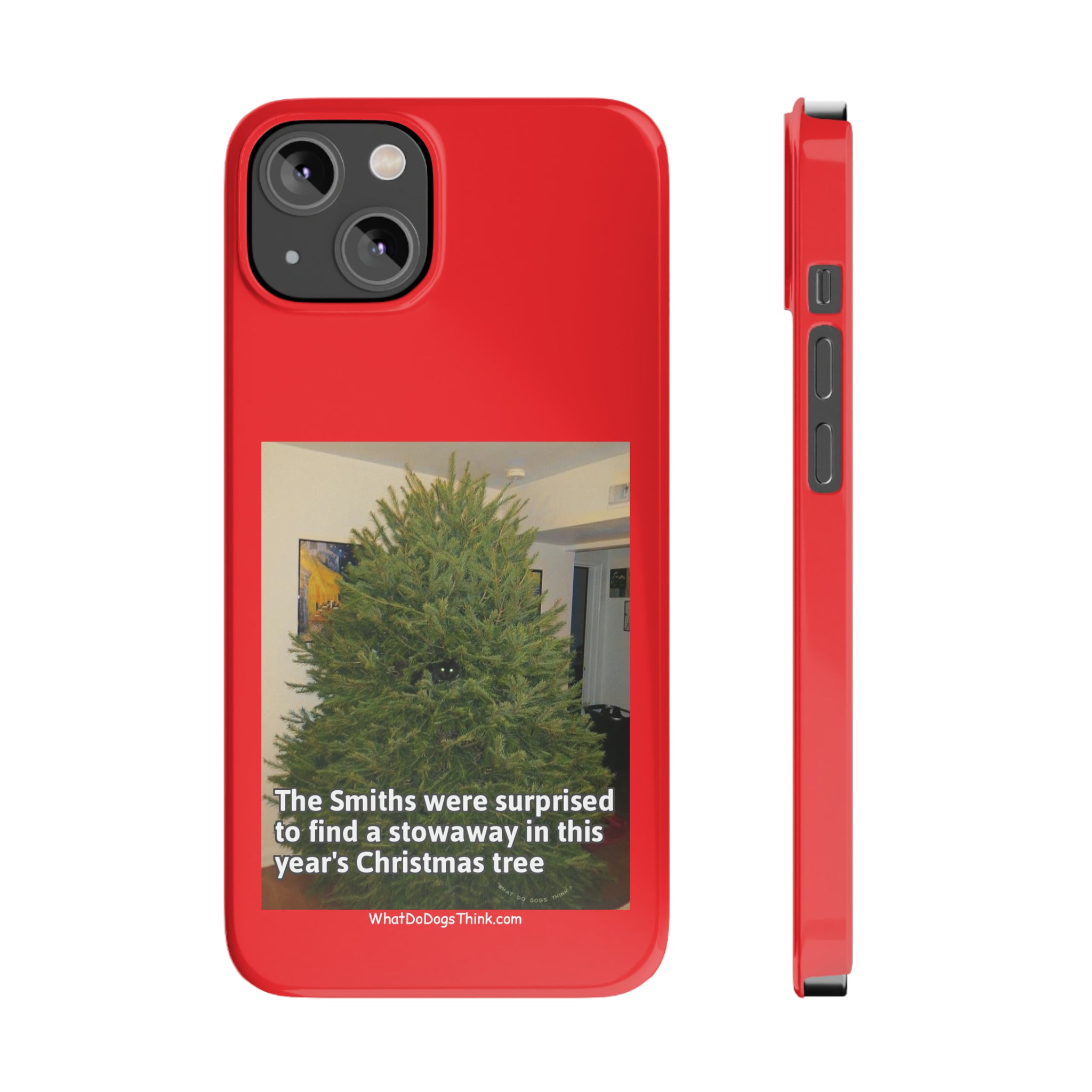 Stowaway Cat      Red Slim Phone Case