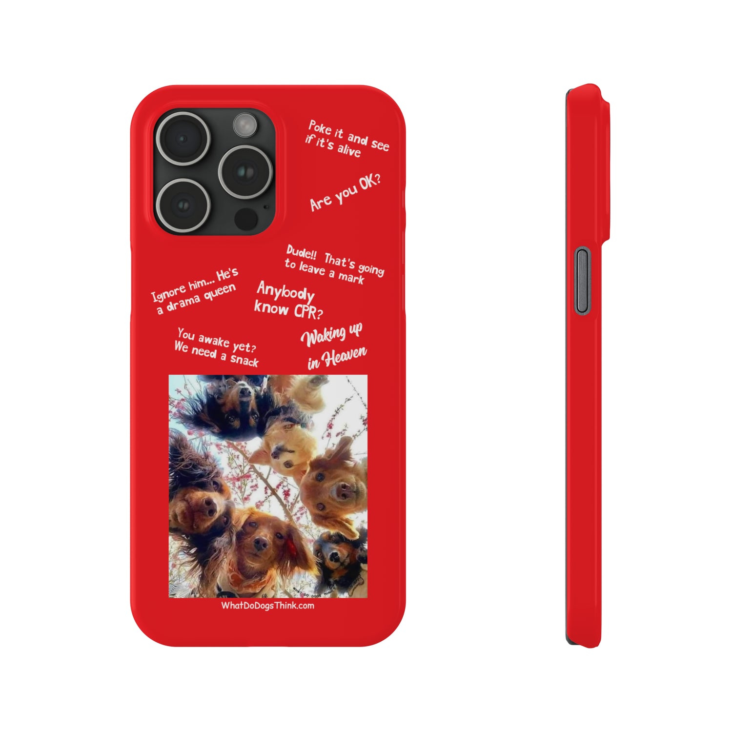 Are You OK?  Compilation    Red Slim Phone Cases