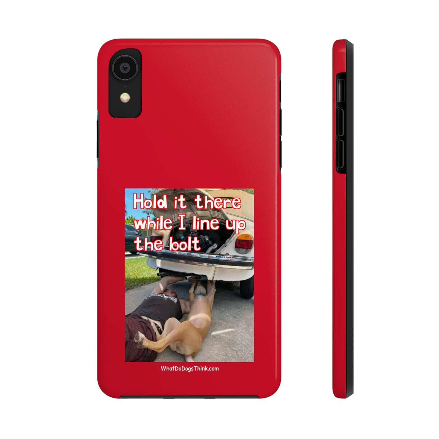 Hold it   Red Tough Phone Cases