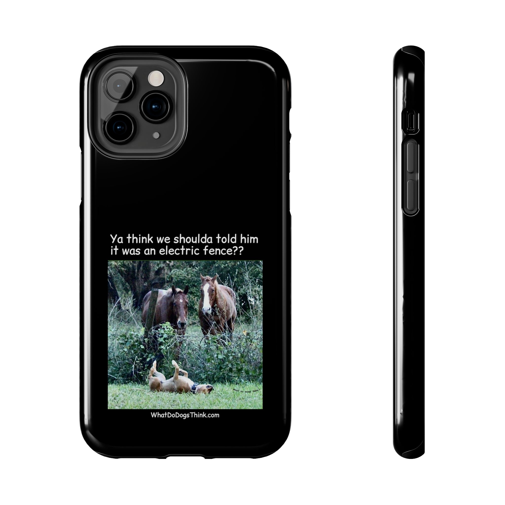 Electric Fence   Black Tough Phone Cases