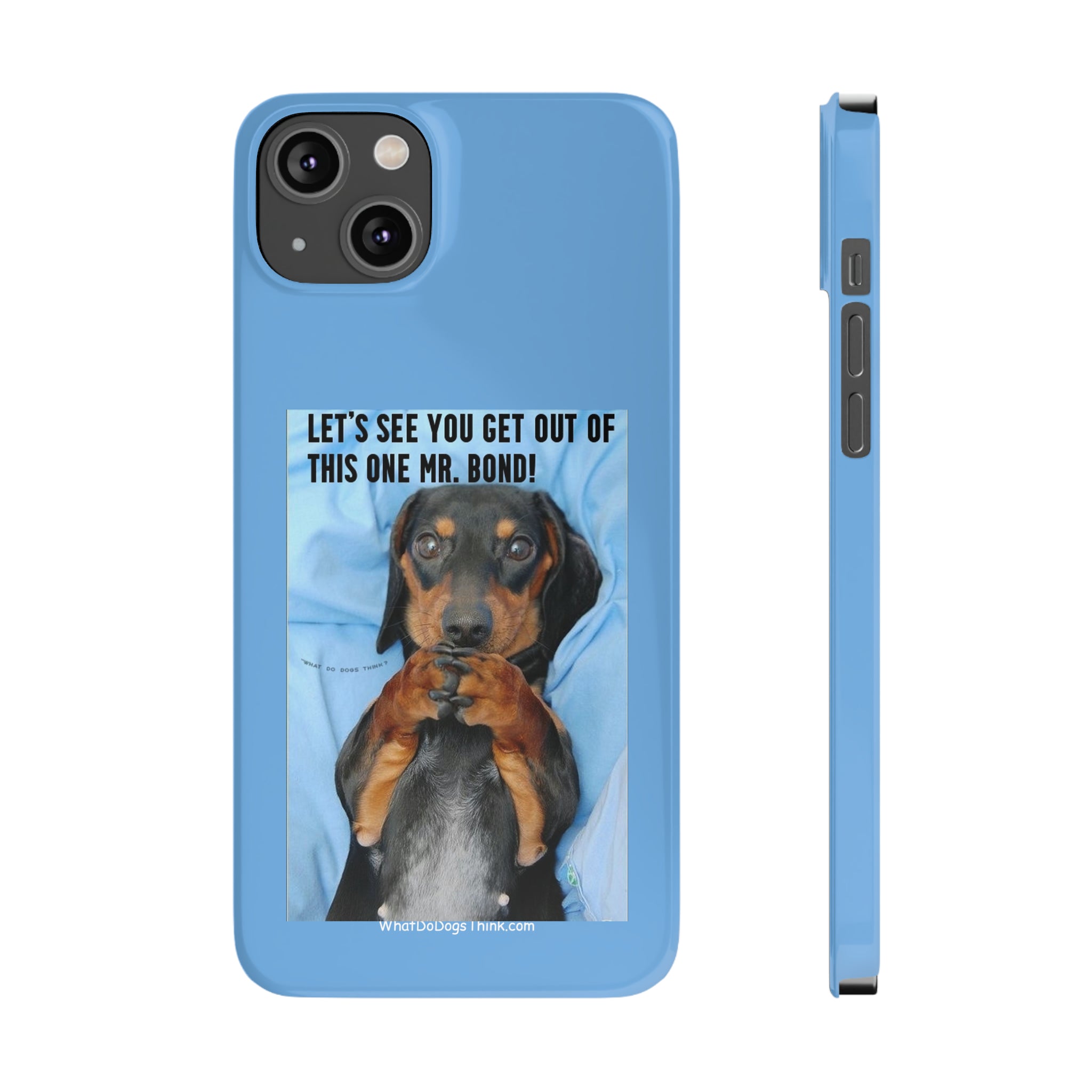 Mr. Bond    Blue Slim Phone Cases