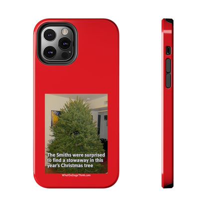 Stowaway Cat Red  Tough Phone Cases