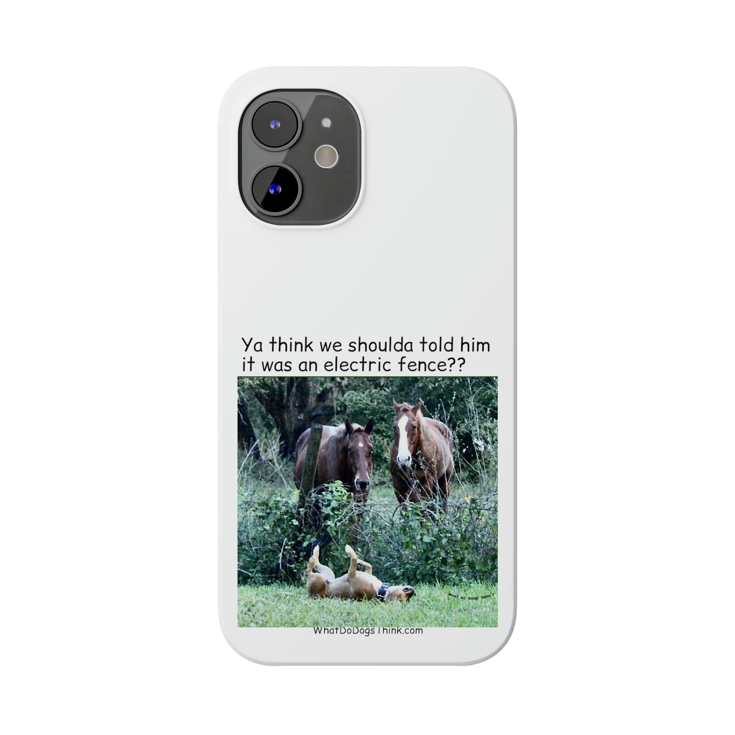 Electric Fence      White Slim Phone Case