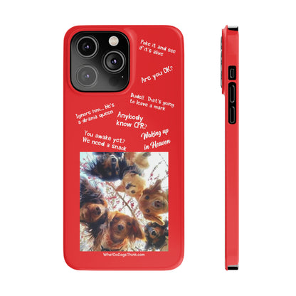 Are You OK?  Compilation    Red Slim Phone Cases