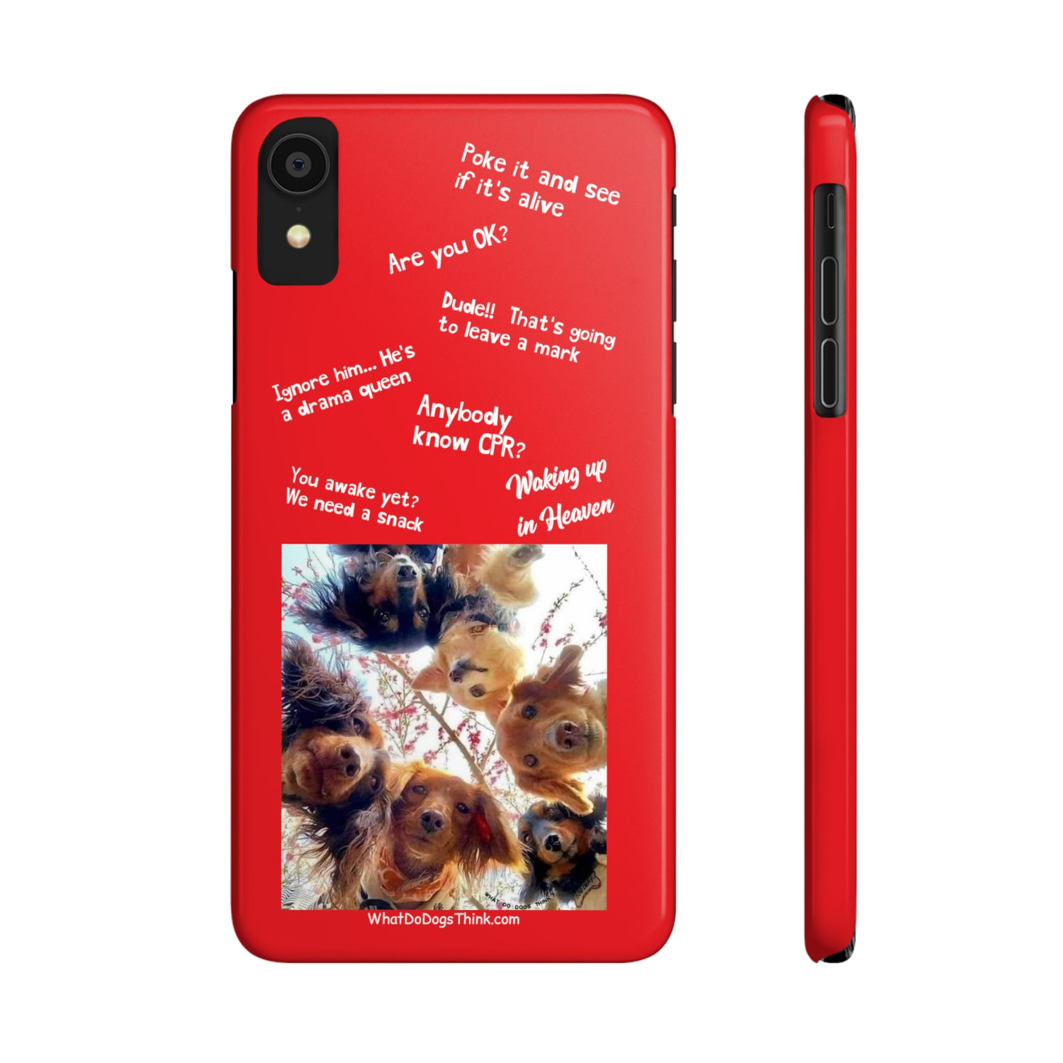 Are You OK?  Compilation    Red Slim Phone Cases