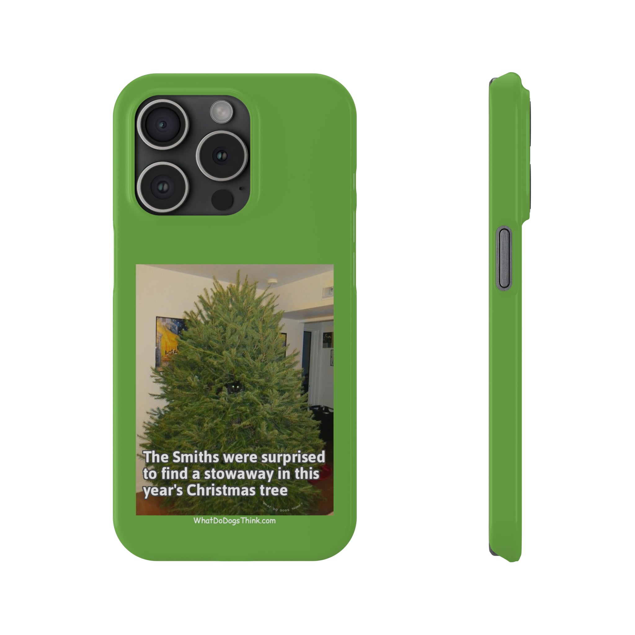 Stowaway Cat      Green Slim Phone Case