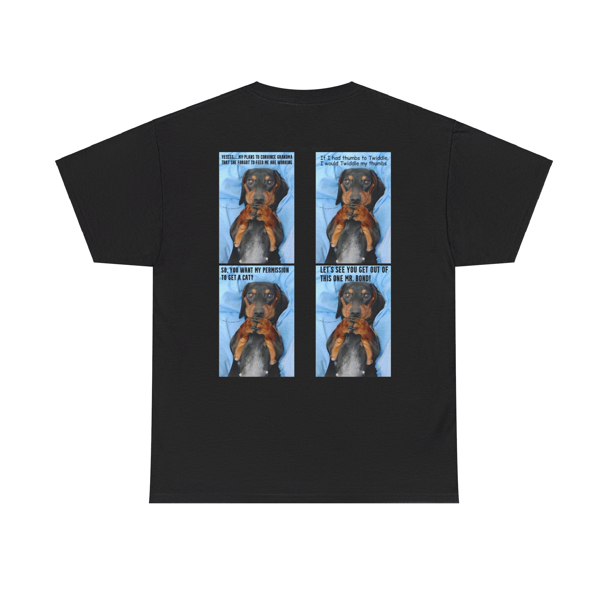 Devious Dachshund  T shirt Double Sided