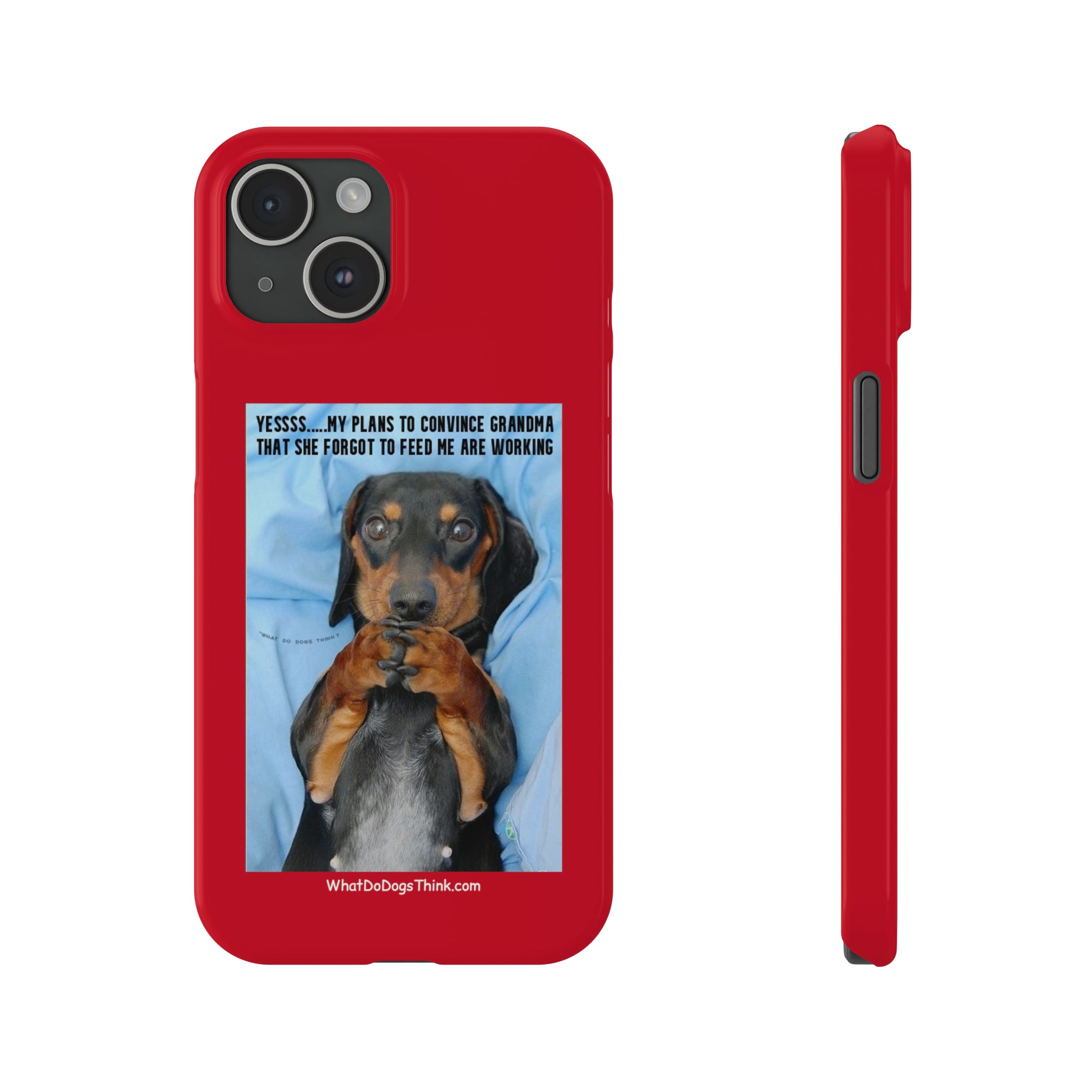 Grandma    Red Slim Phone Cases