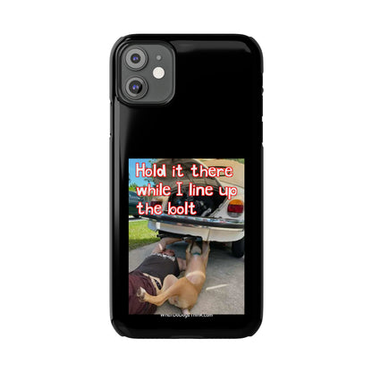 Hold It    Black Slim Phone Cases