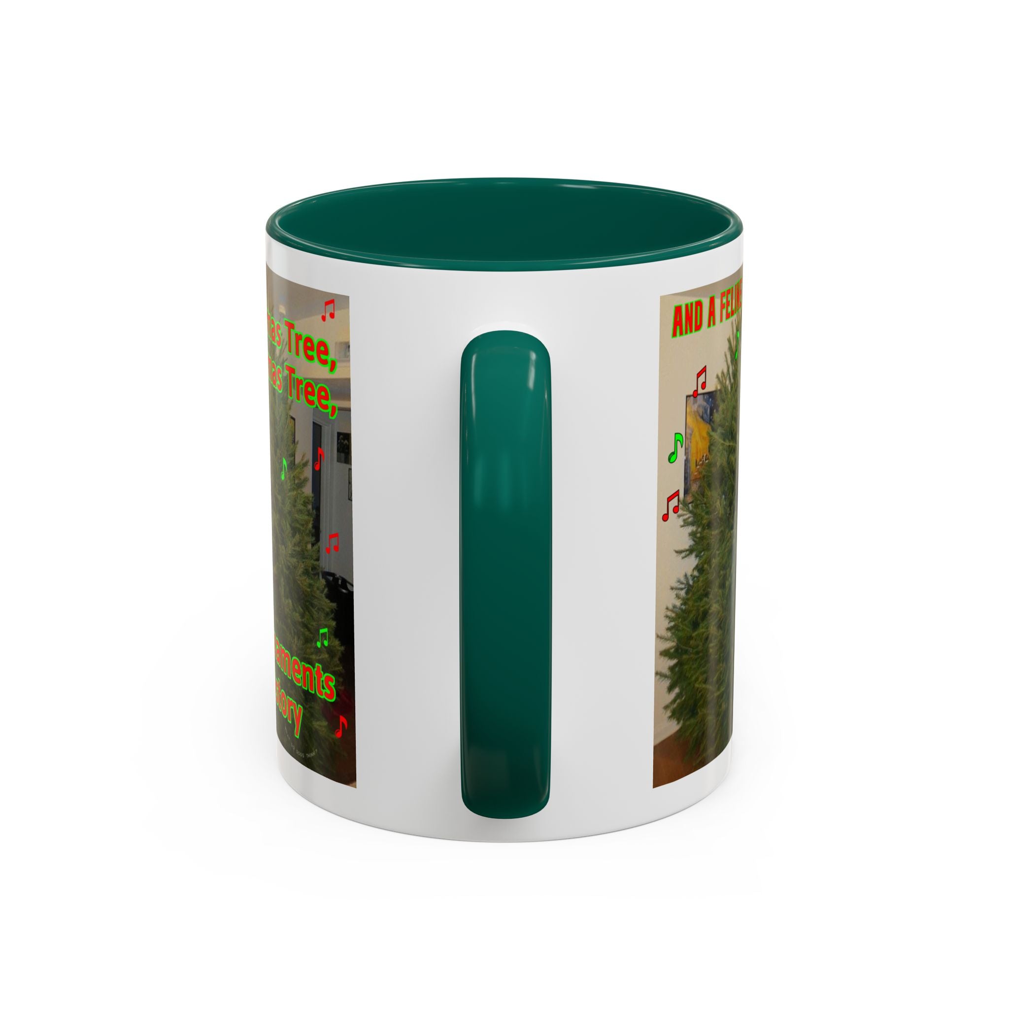 Christmas Tree Cat Mug