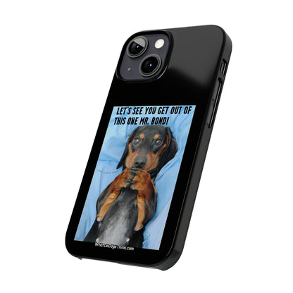 Mr. Bond  Black Slim Phone Cases