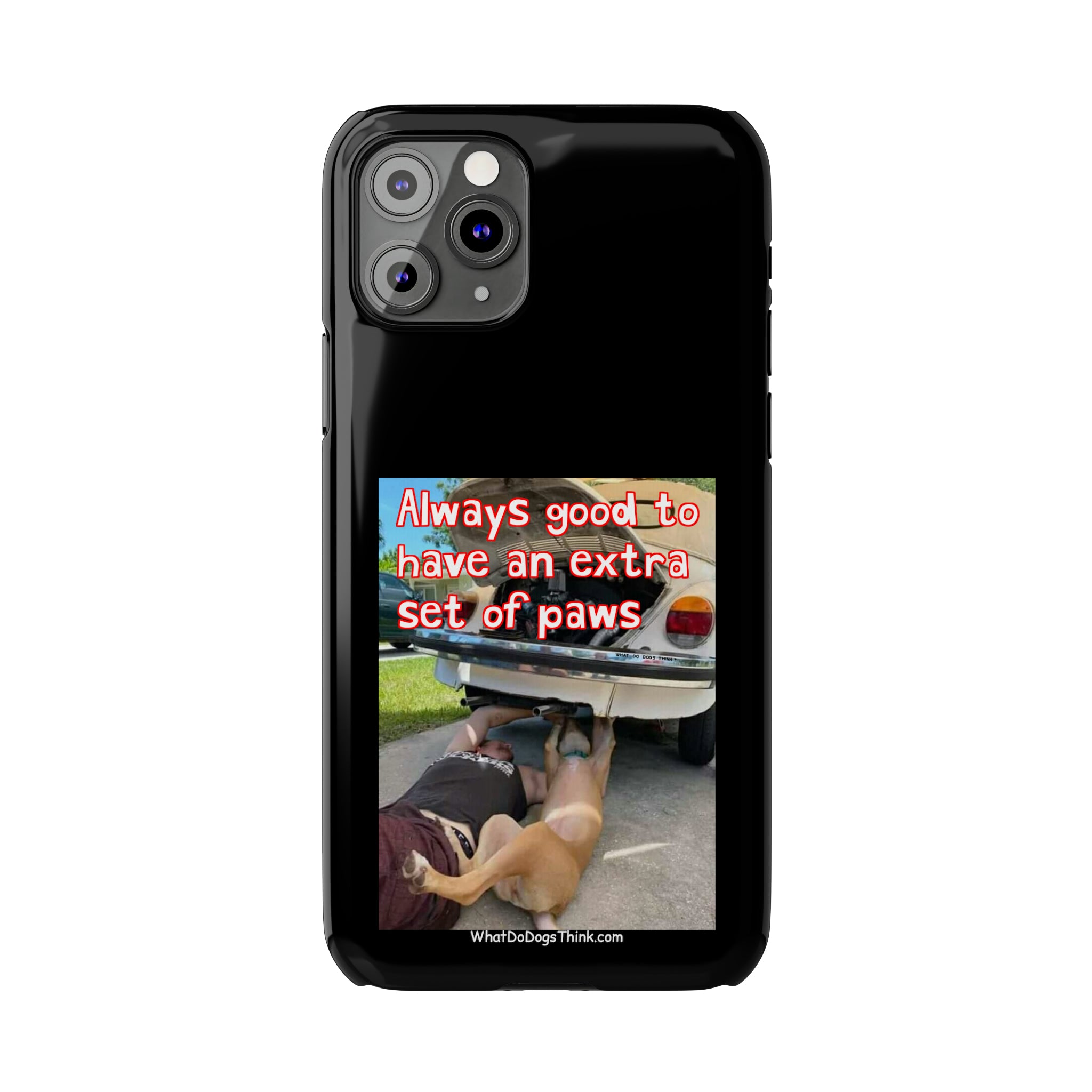 Extra Paws      Black Slim Phone Case