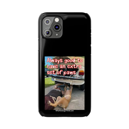 Extra Paws      Black Slim Phone Case