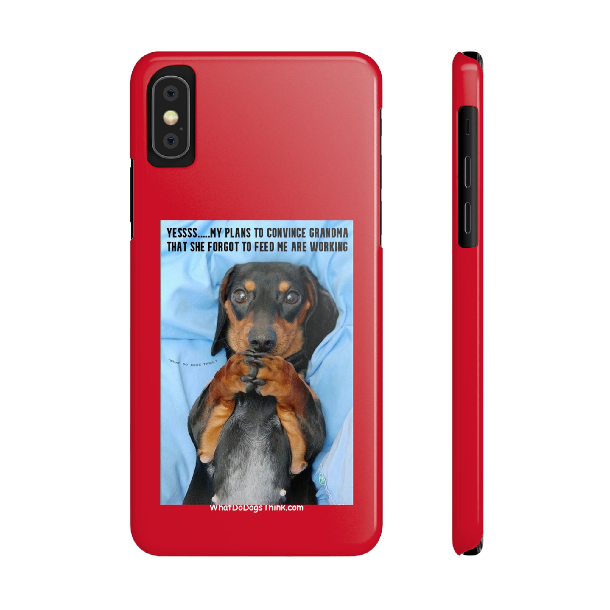 Grandma    Red Slim Phone Cases