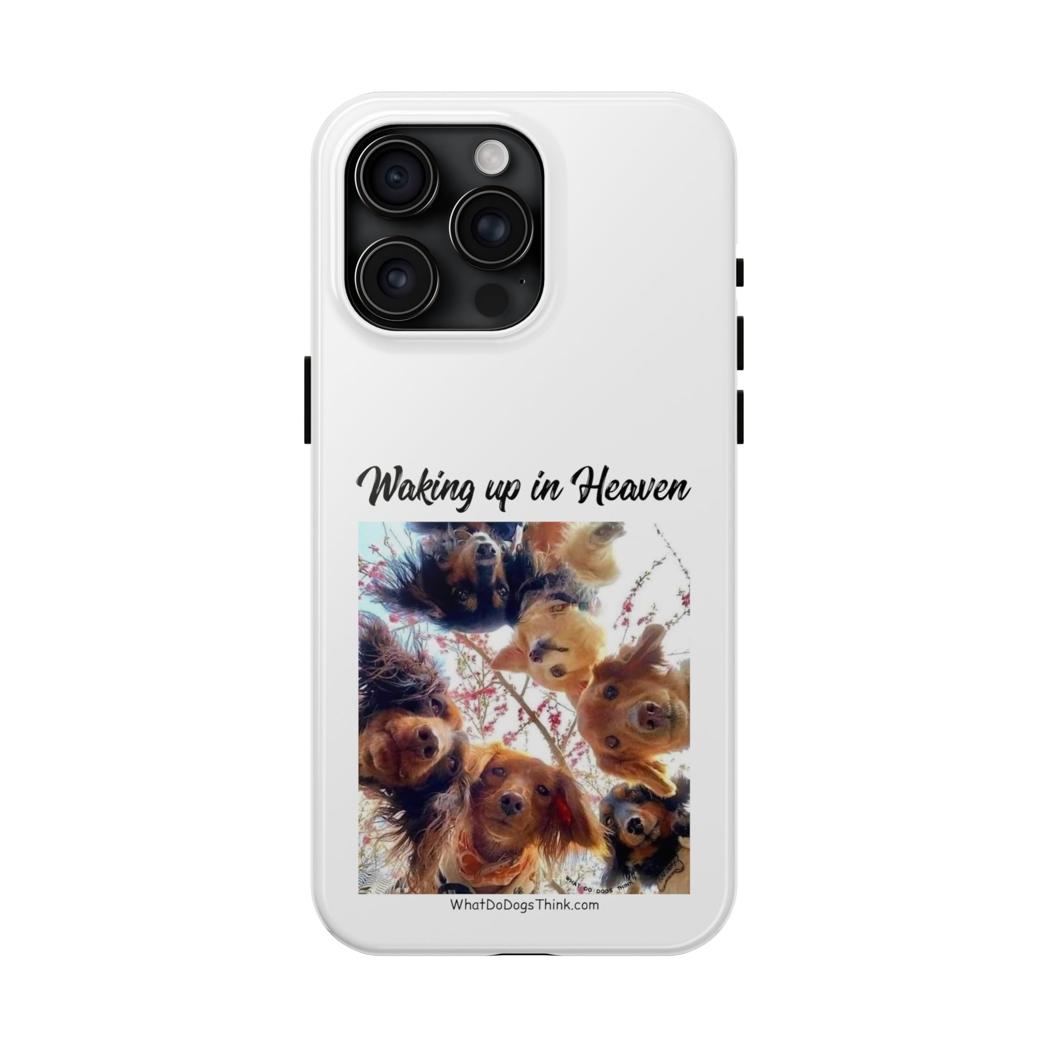 Waking Up in Heaven   White Tough Phone Cases