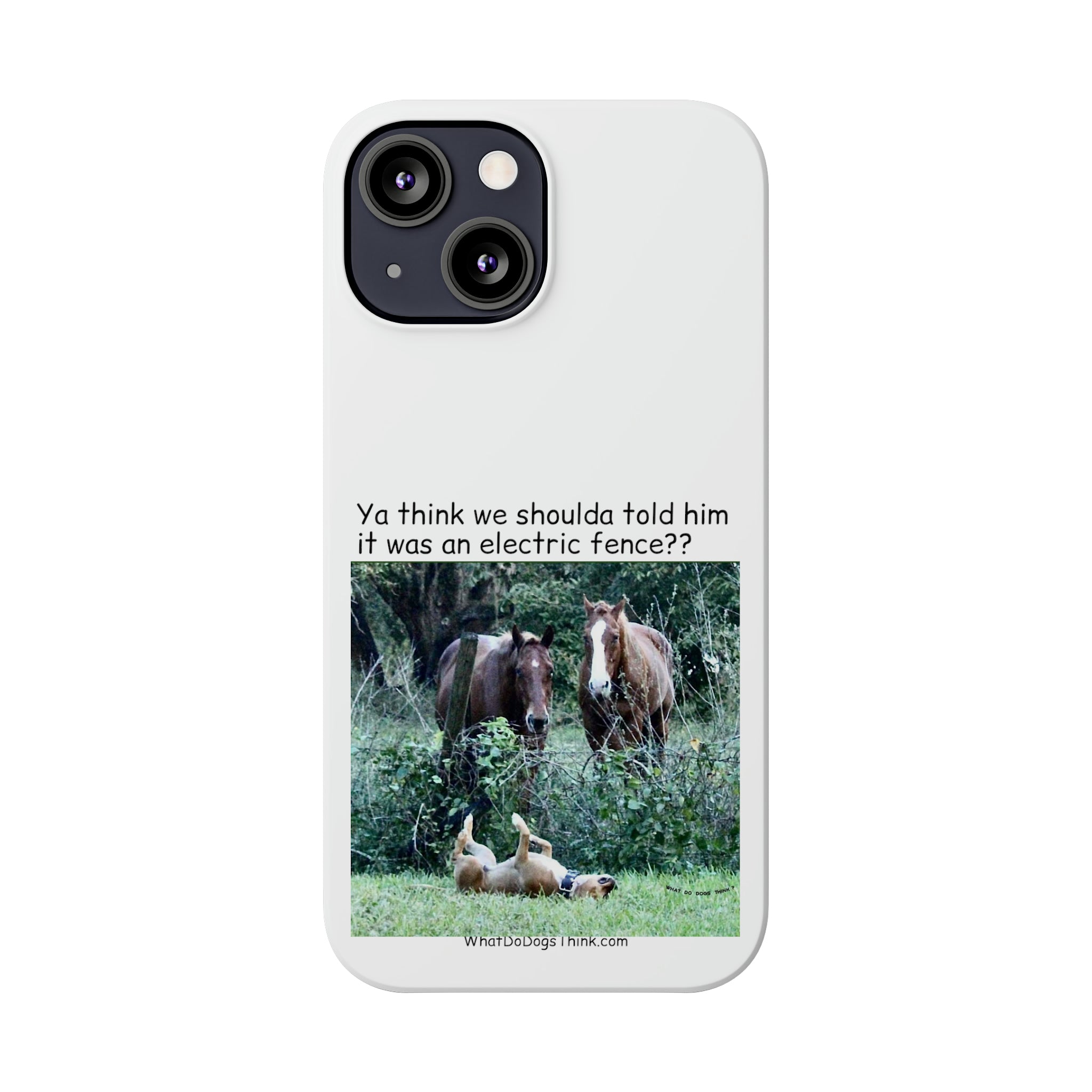 Electric Fence      White Slim Phone Case