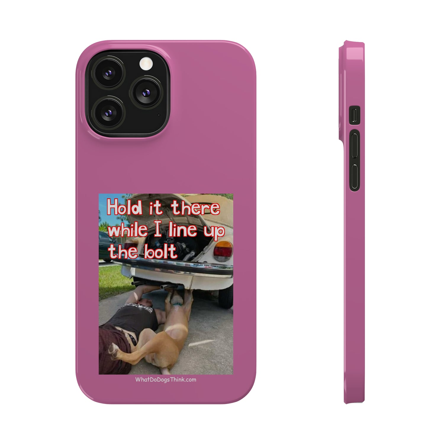 Hold It    Pink Slim Phone Cases