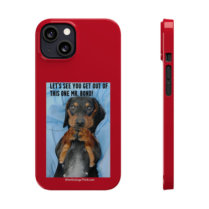 Mr. Bond    Red Slim Phone Cases