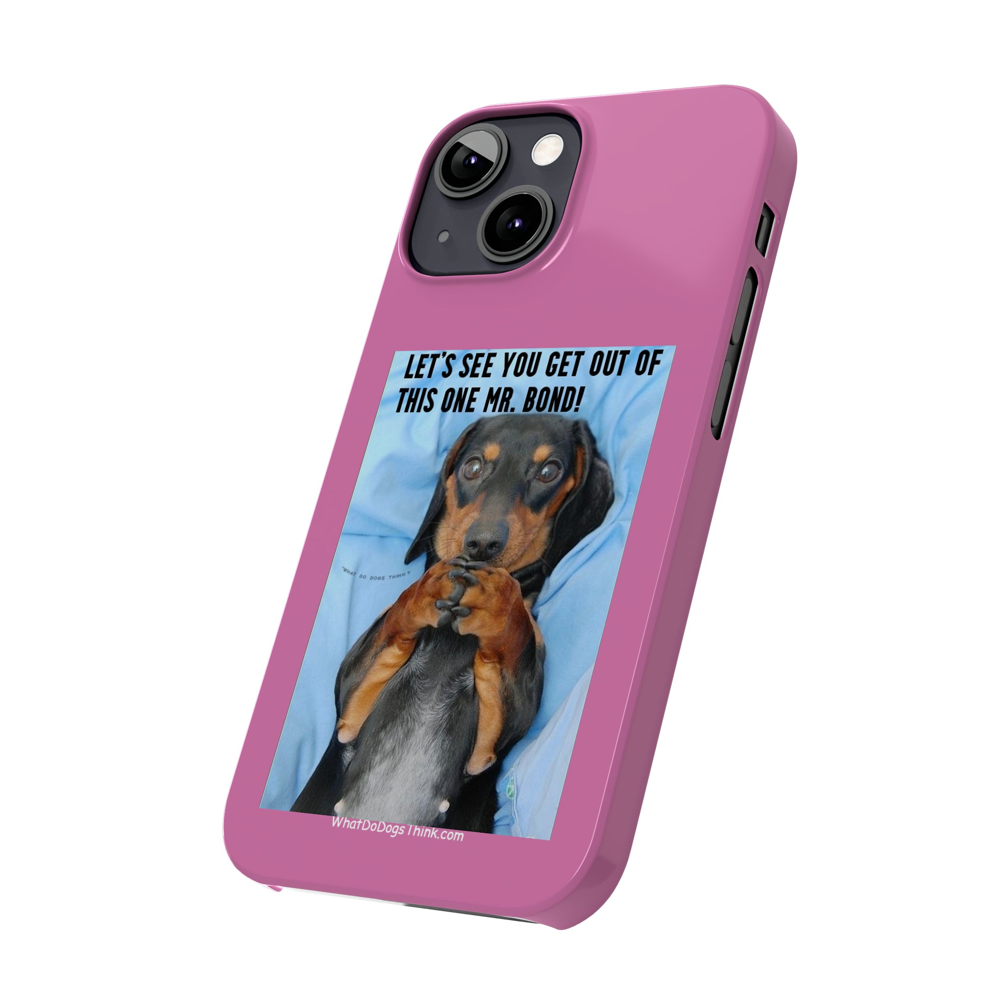 Mr. Bond    Pink Slim Phone Cases