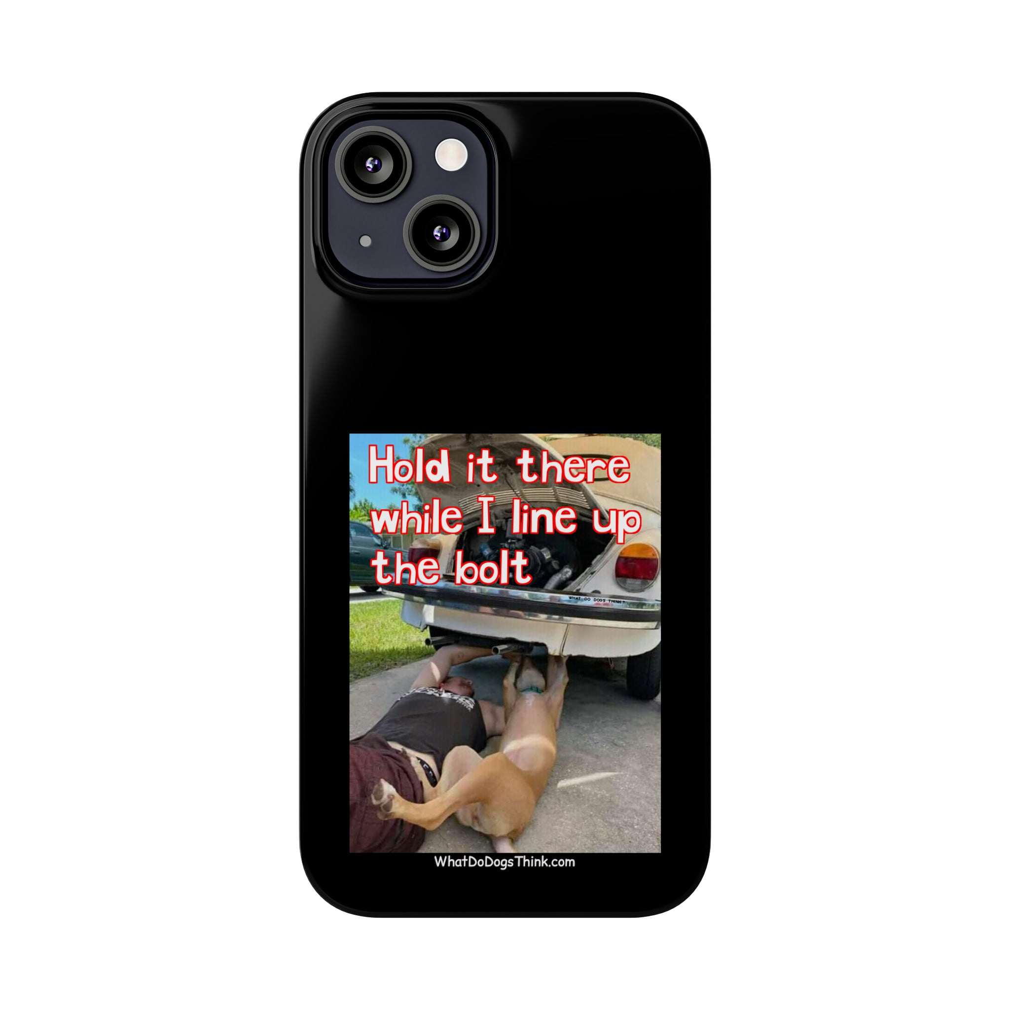 Hold It    Black Slim Phone Cases