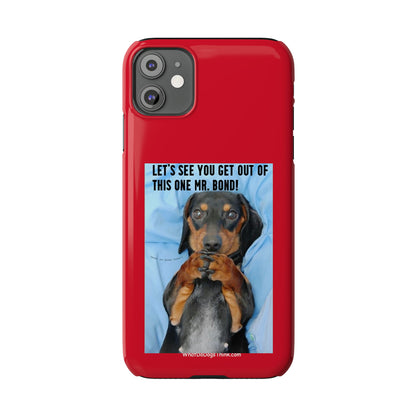 Mr. Bond    Red Slim Phone Cases