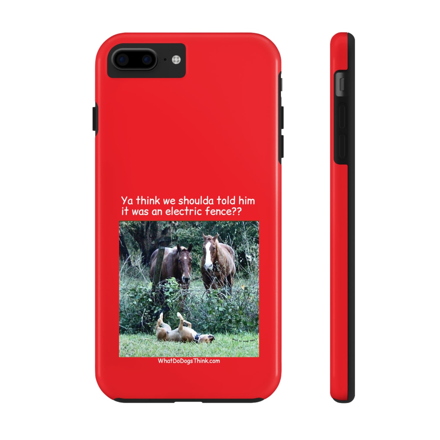 Electric Fence   Red Tough Phone Cases