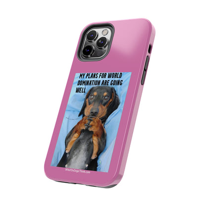 World Domination   Pink Tough Phone Cases