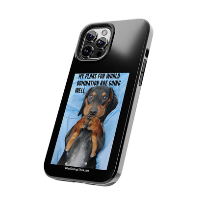 World Domination    Black Tough Phone Cases