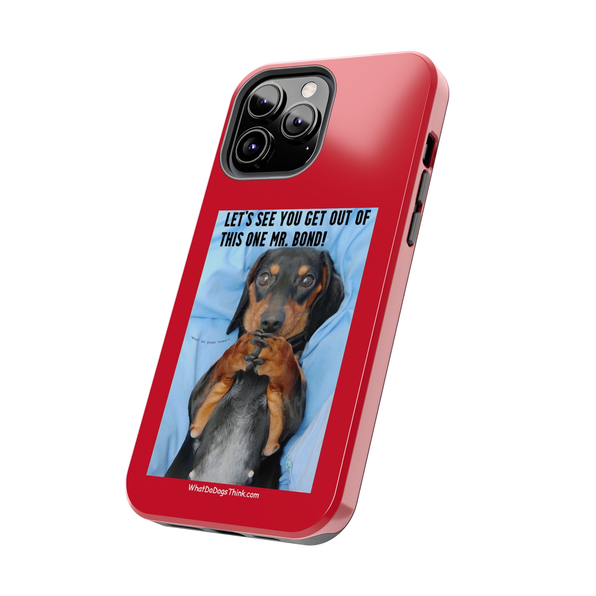 Mr Bond    Red Tough Phone Cases