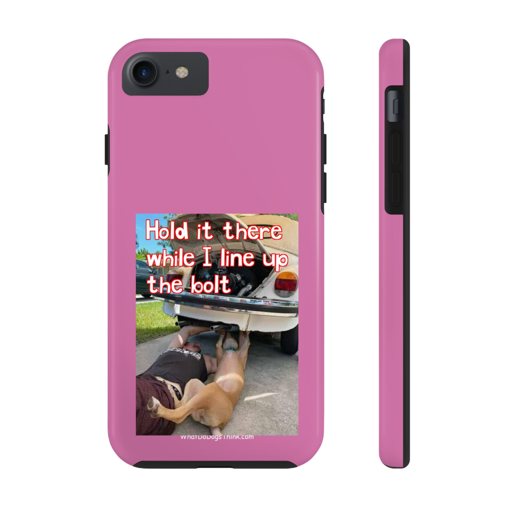 Hold it   Pink Tough Phone Cases