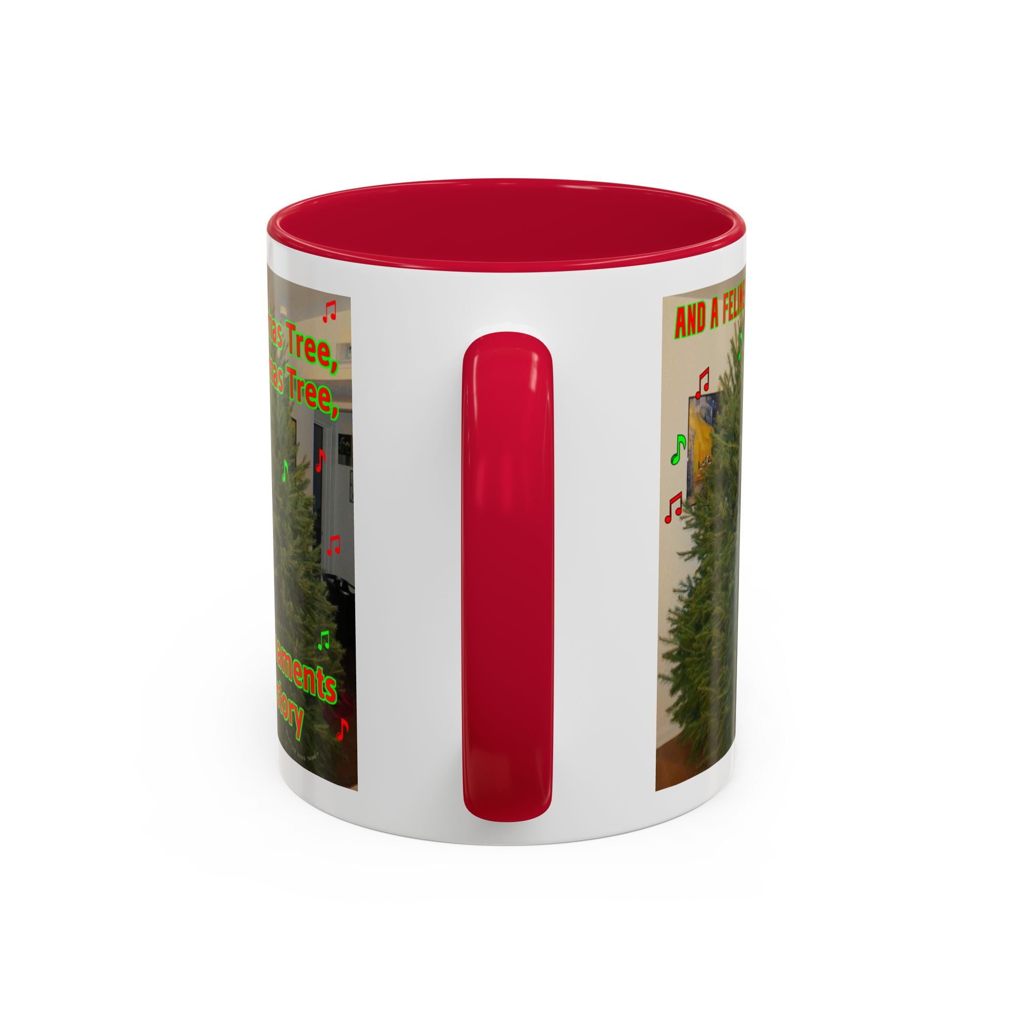 Christmas Tree Cat Mug