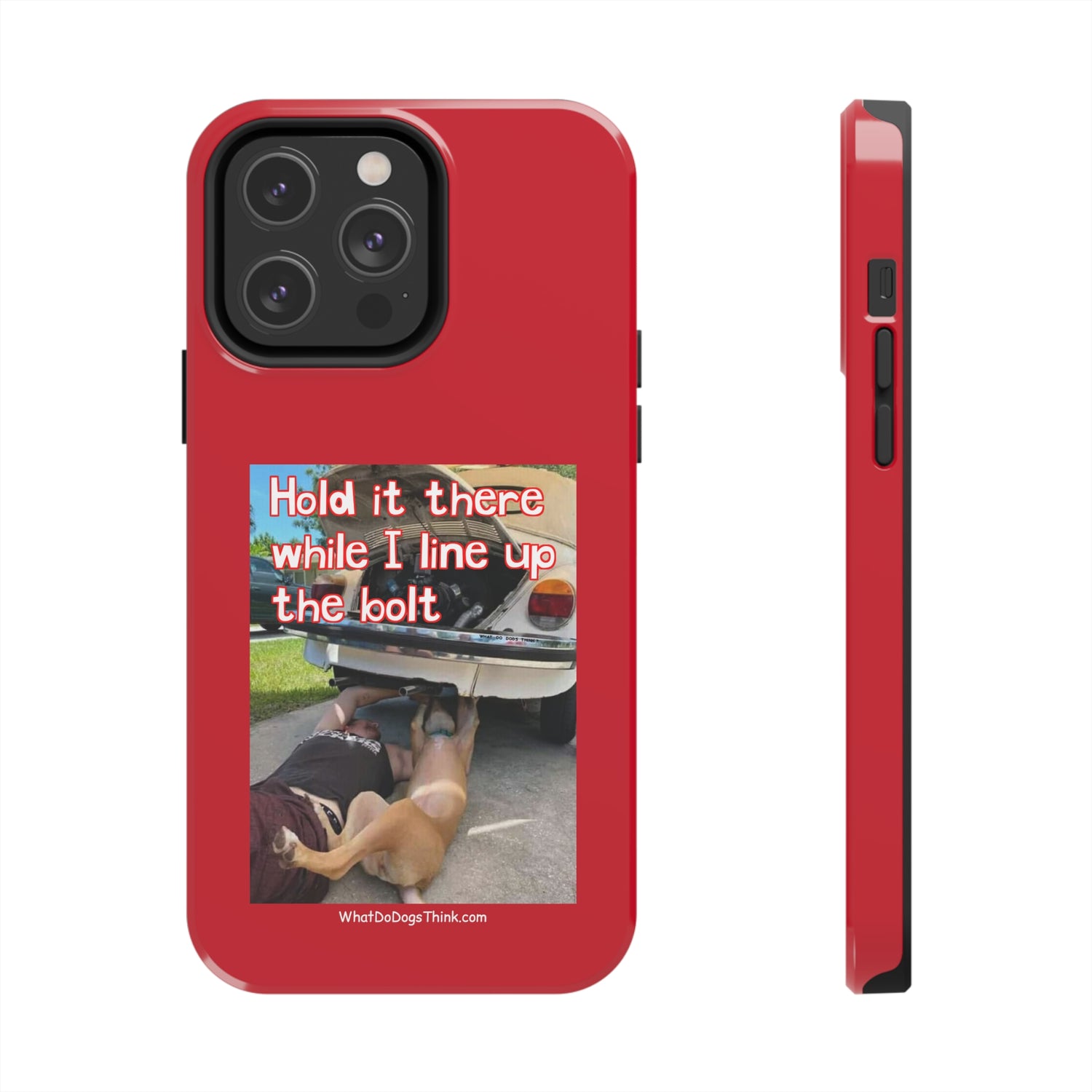 Hold it   Red Tough Phone Cases