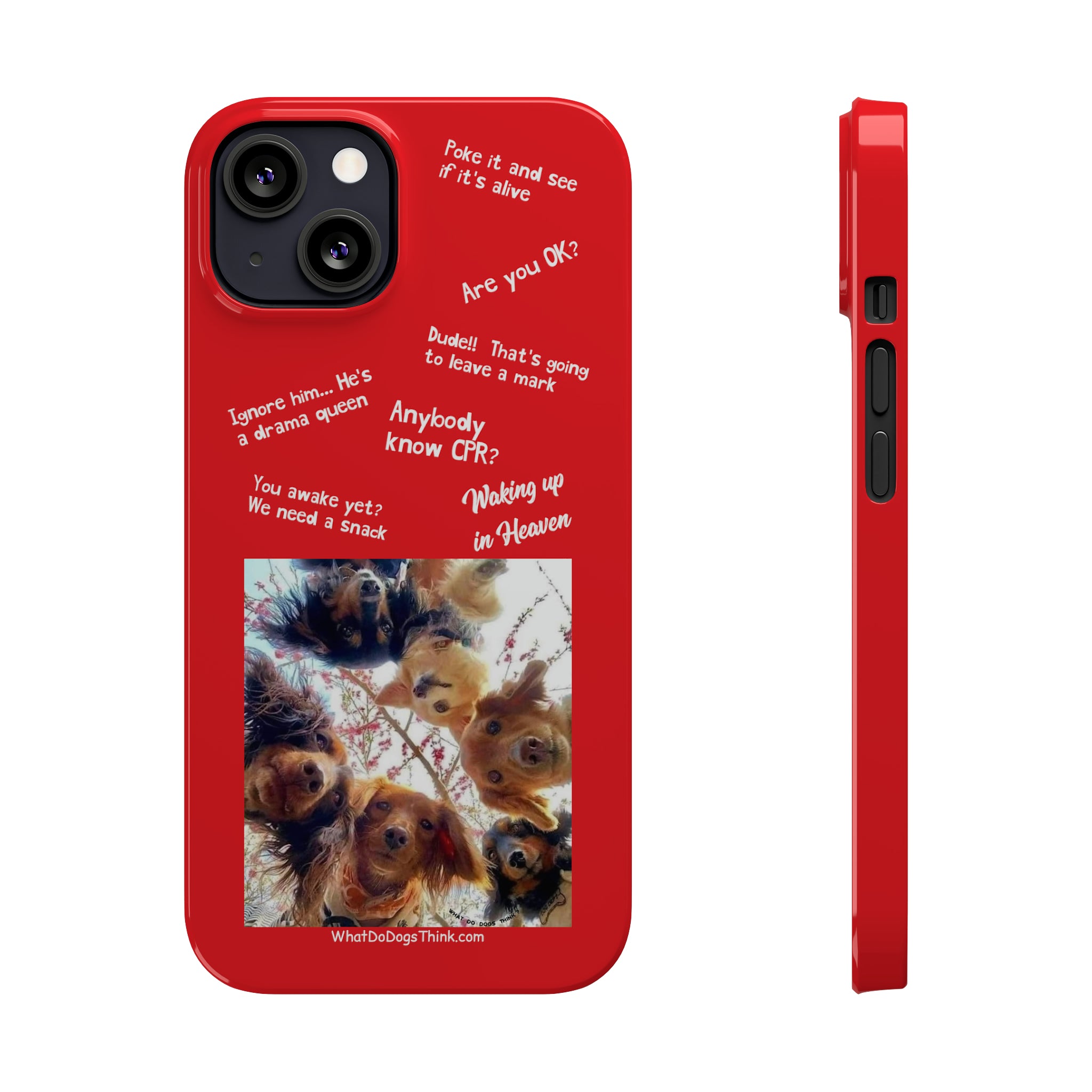 Are You OK?  Compilation    Red Slim Phone Cases