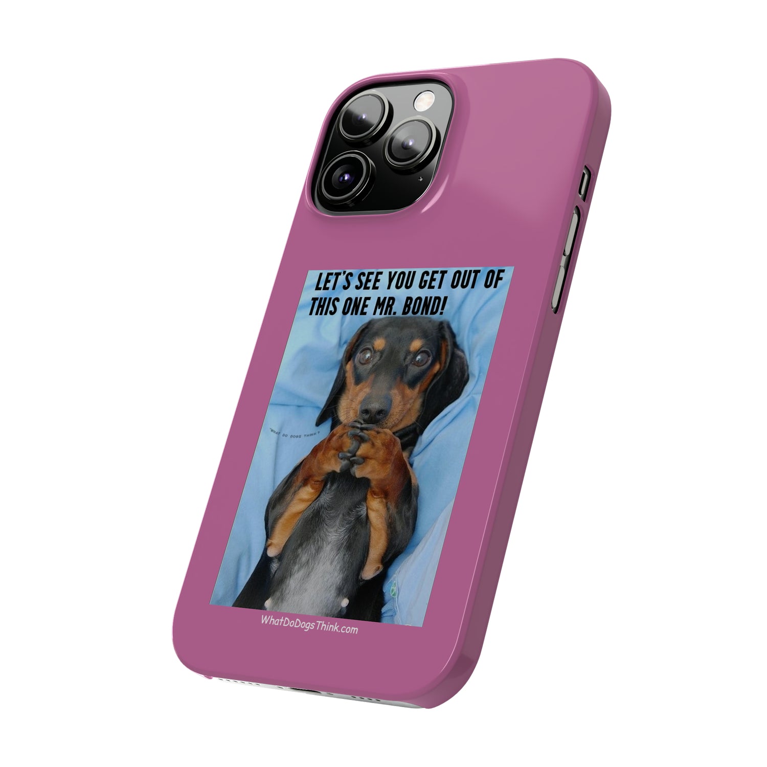 Mr. Bond    Pink Slim Phone Cases