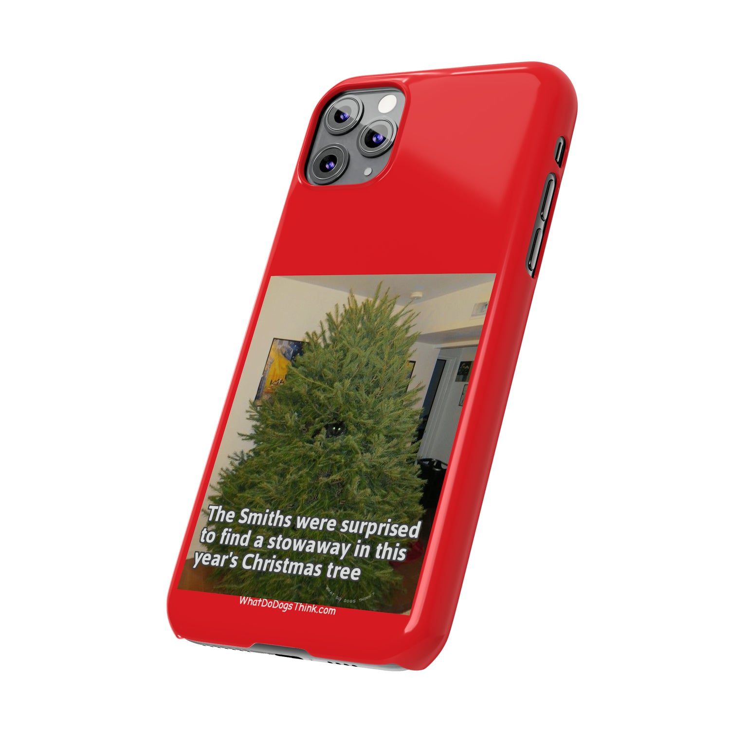 Stowaway Cat      Red Slim Phone Case